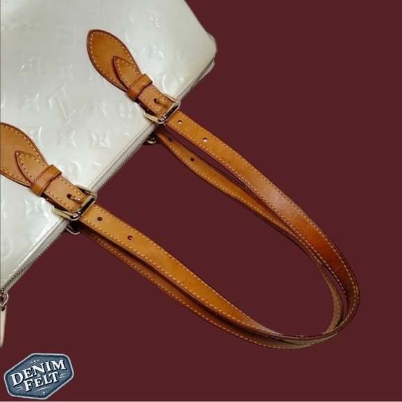 Louis Vuitton Womens Perle/White Monogram Vernis Rosewood Handbag/Purse/Tote🩷 - Picture 4 of 8